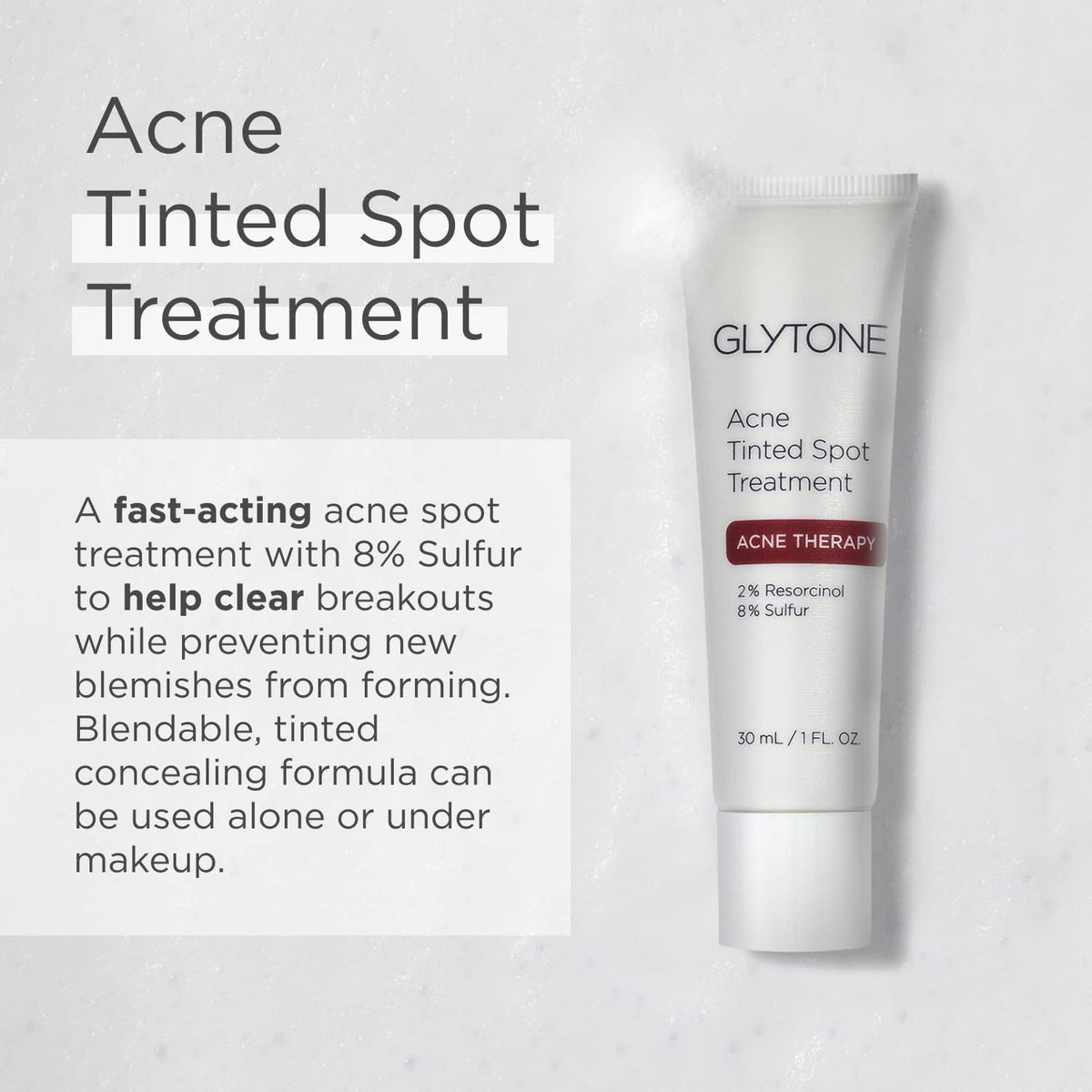 Glytone Tinted Acne Spot Treatment with 8% Sulfur and 2% Resorcinol