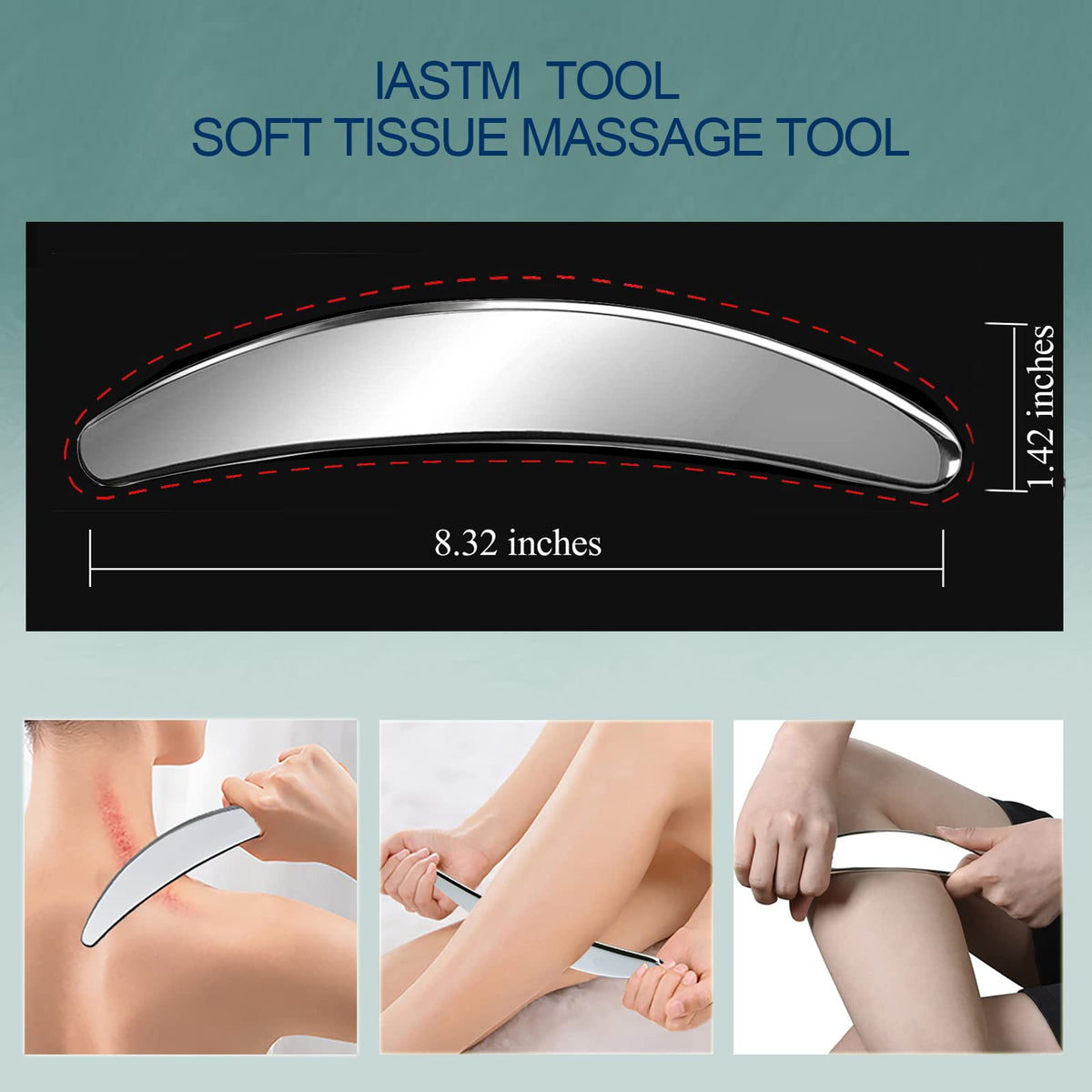 BYYDDIY Stainless Steel Scraping Massage Tool Set