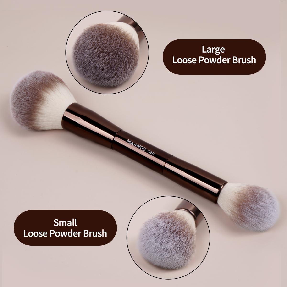 MAANGE Double-Ended Makeup Brush Set