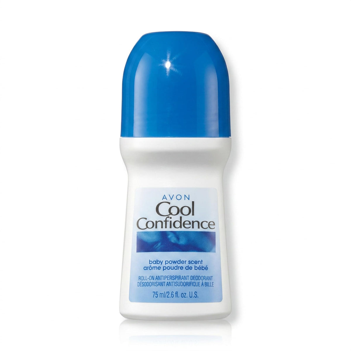 AVON Cool Confidence Baby Powder Roll-On Antiperspirant Deodorant, 1.7 oz, 5-Pack