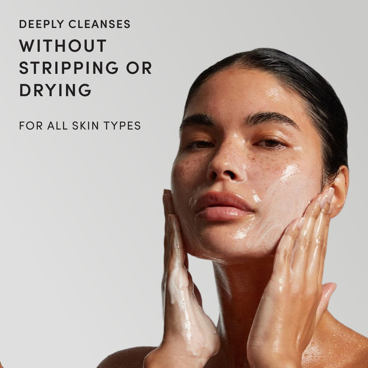 OUAI Detox Facial Cleanser with Glycolic Acid, Niacinamide & PHA