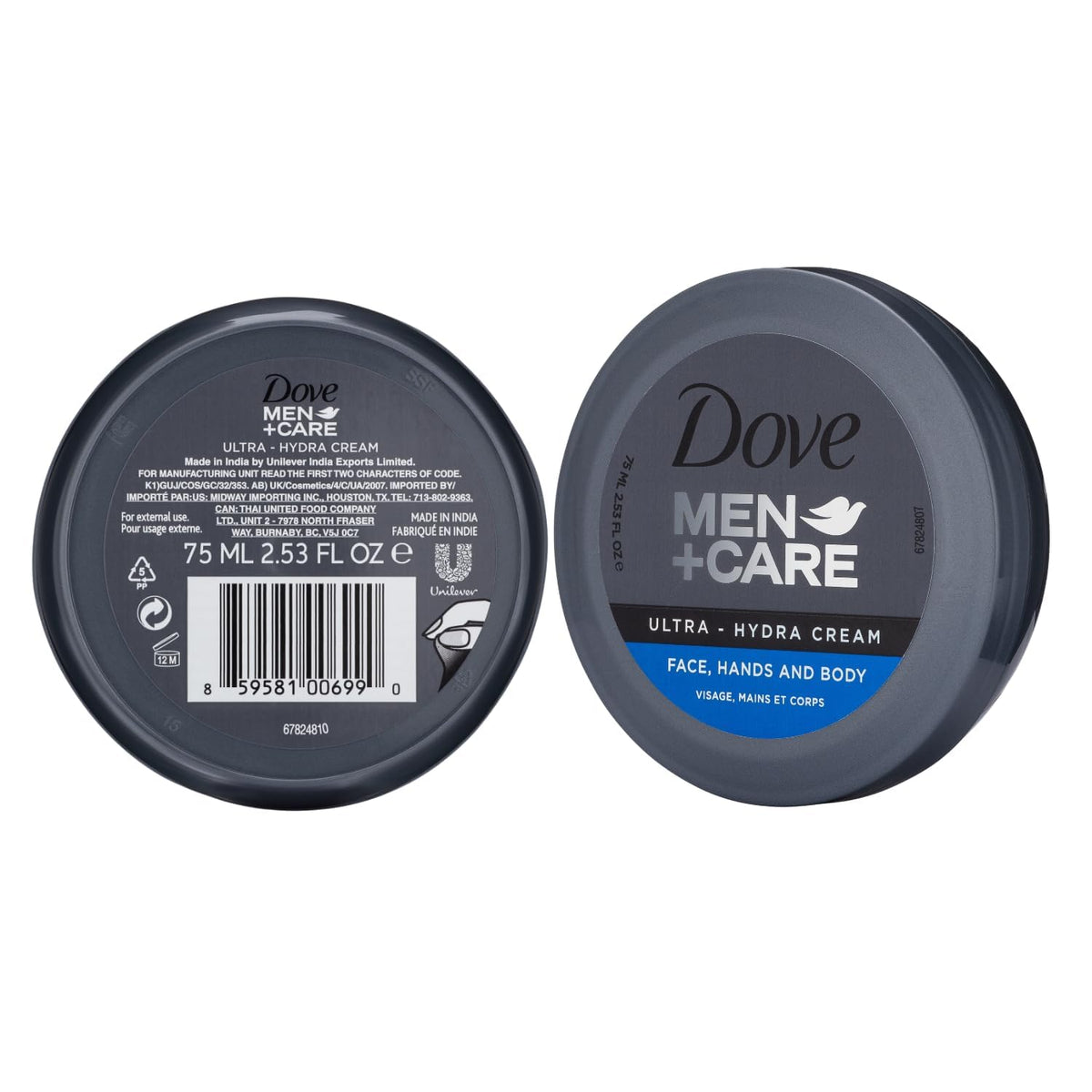 Dove Men+Care Ultra Hydra Cream Lotion, 3-in-1 Moisturizer for Men