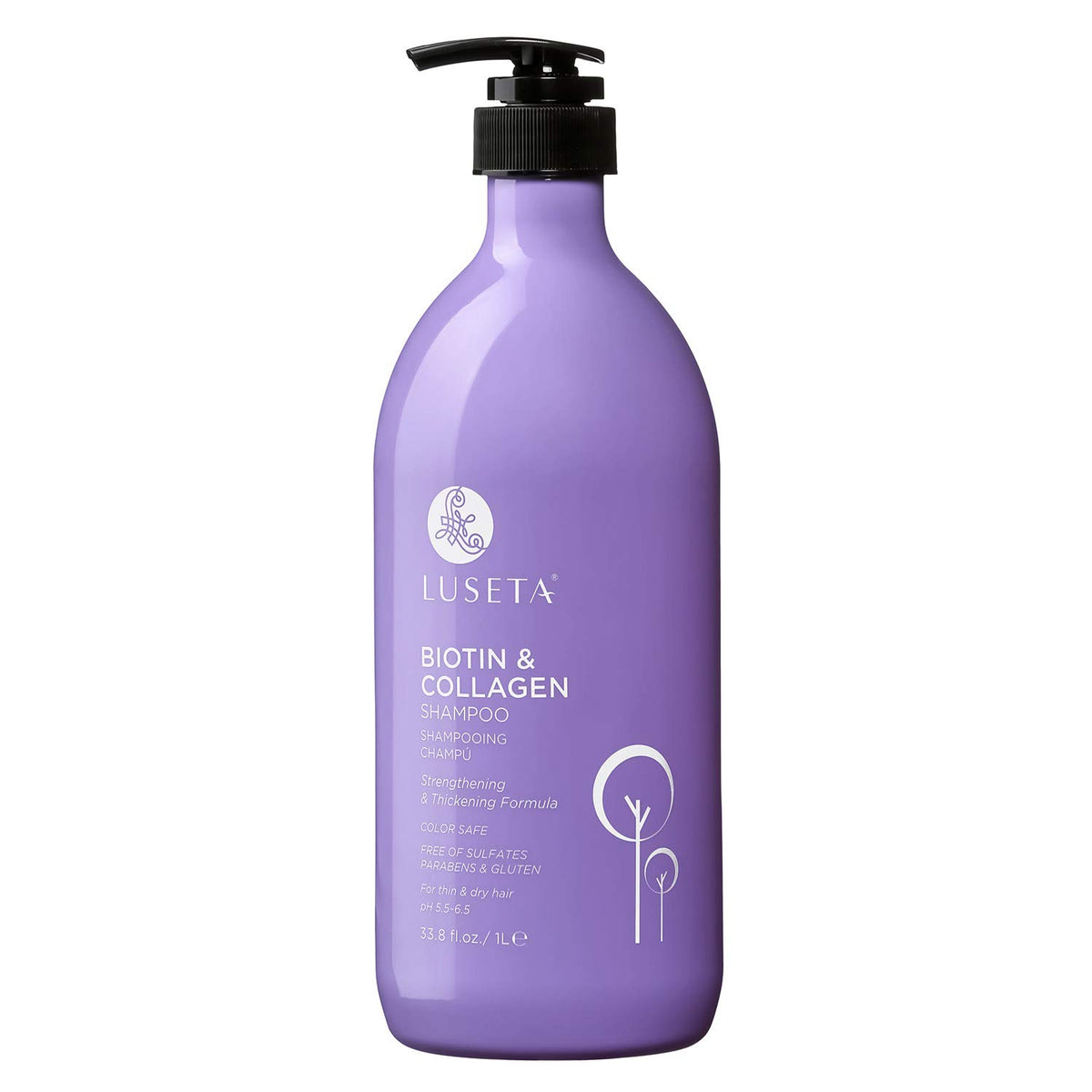 Luseta Biotin & Collagen Shampoo with Argan Oil, Sulfate-Free
