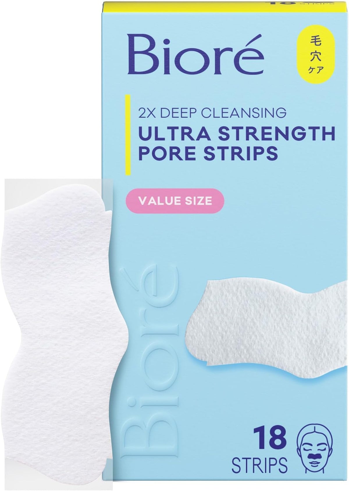 Biore Witch Hazel Deep Cleansing Blackhead Pore Strips