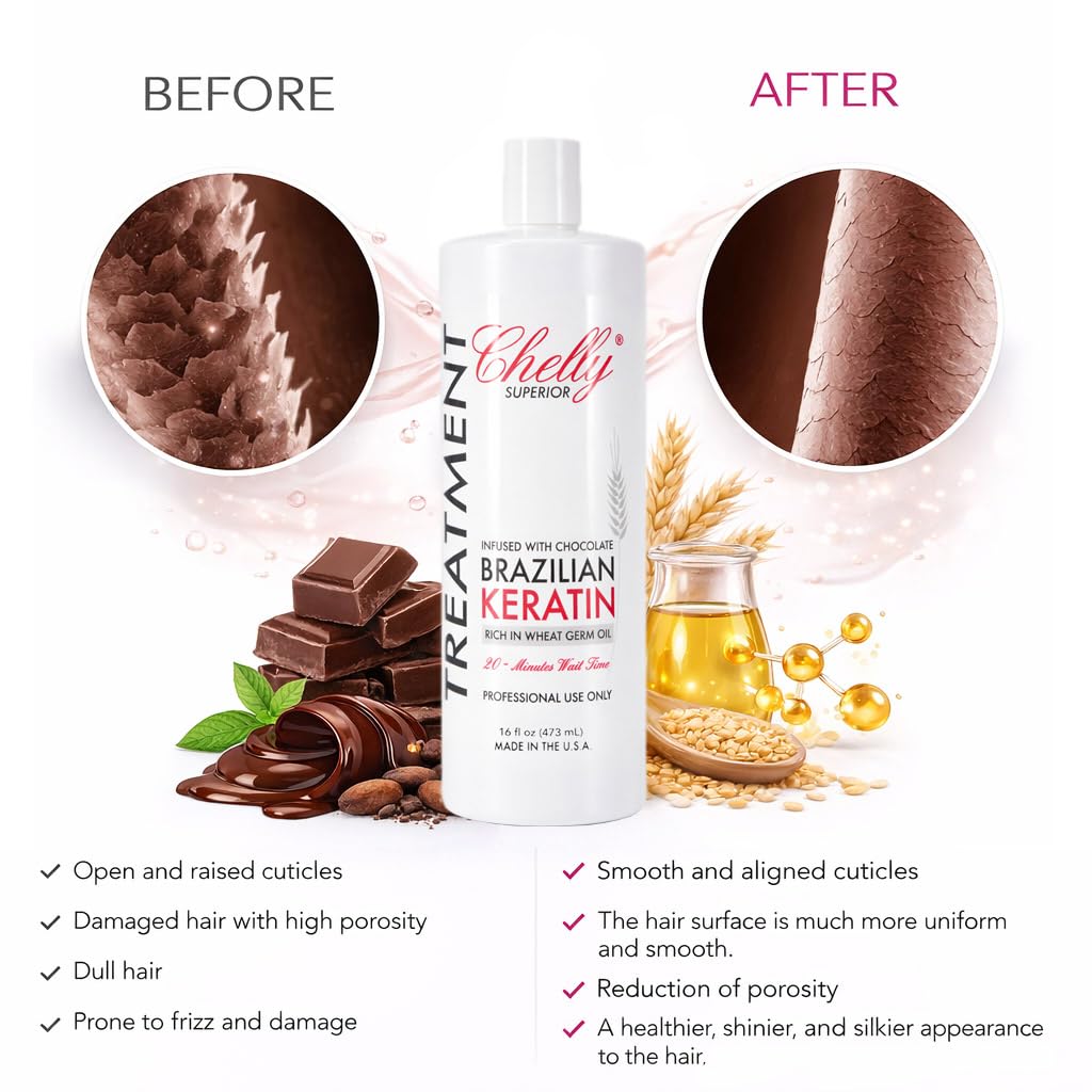 Chelly Brazilian Keratin Hair Straightening & Smoothing Treatment