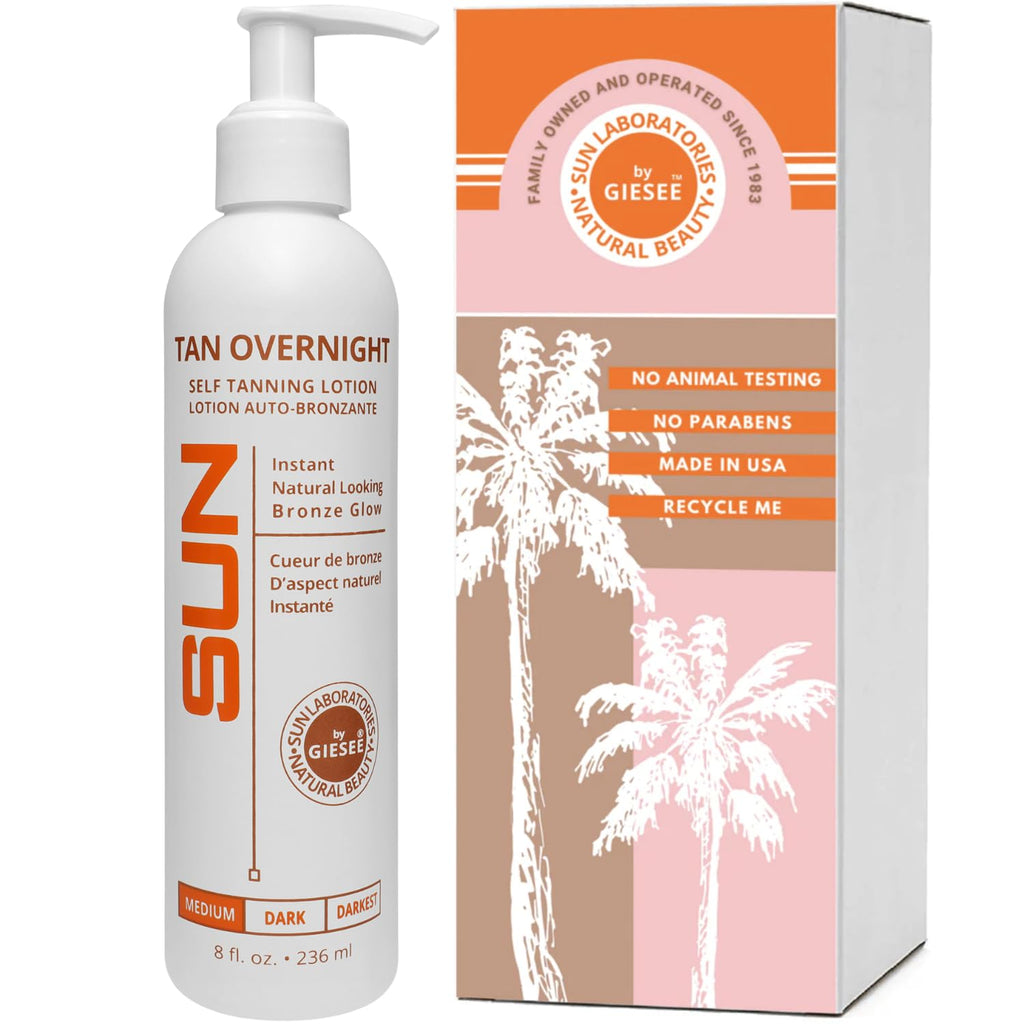 Sunless Self-Tanning Lotion for Face and Body, Medium to Dark Tan