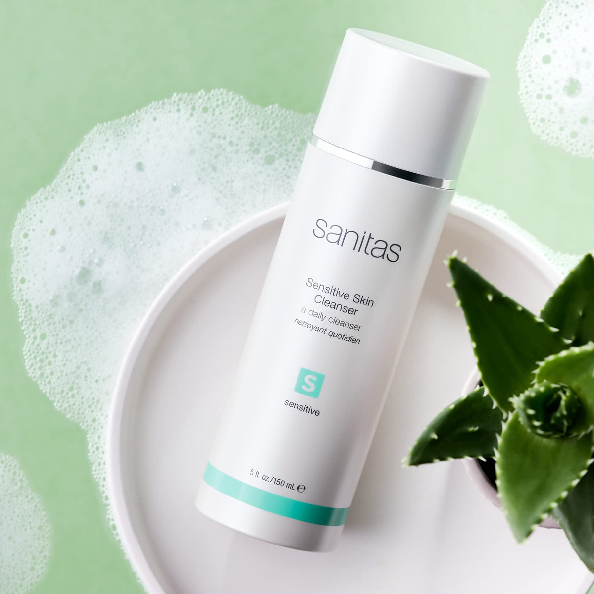Sanitas Sensitive Skin Cleanser with Aloe Vera and Beta Glucan