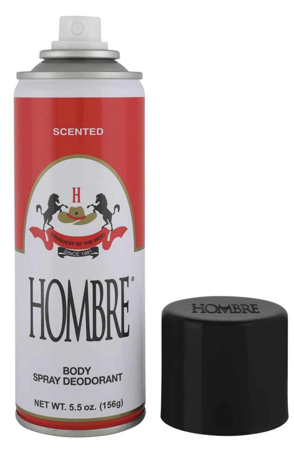 Hombre Red Deodorant Body Spray Classic for Men, 5.5 oz