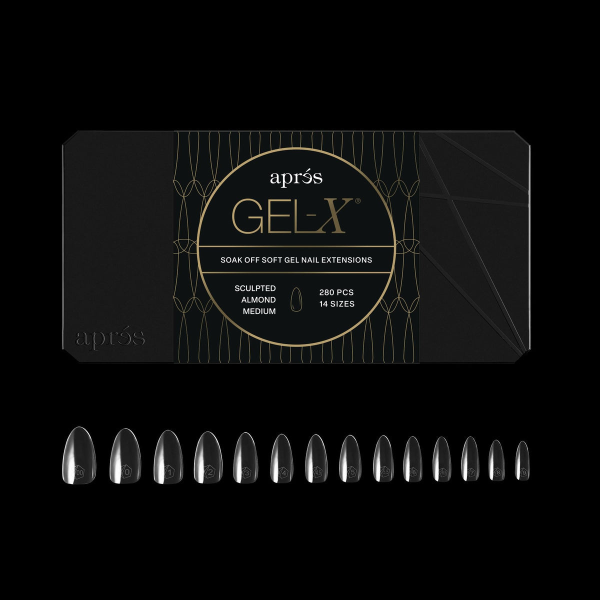 Aprés Gel-X Almond Soft Gel Nail Tips, 280 Count