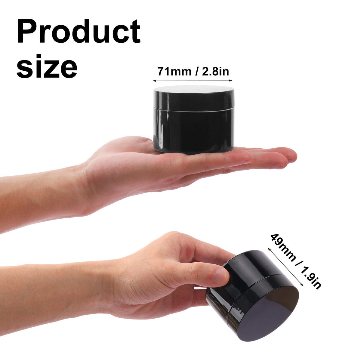 KUKLIPJIM Plastic Storage Jars with Lids