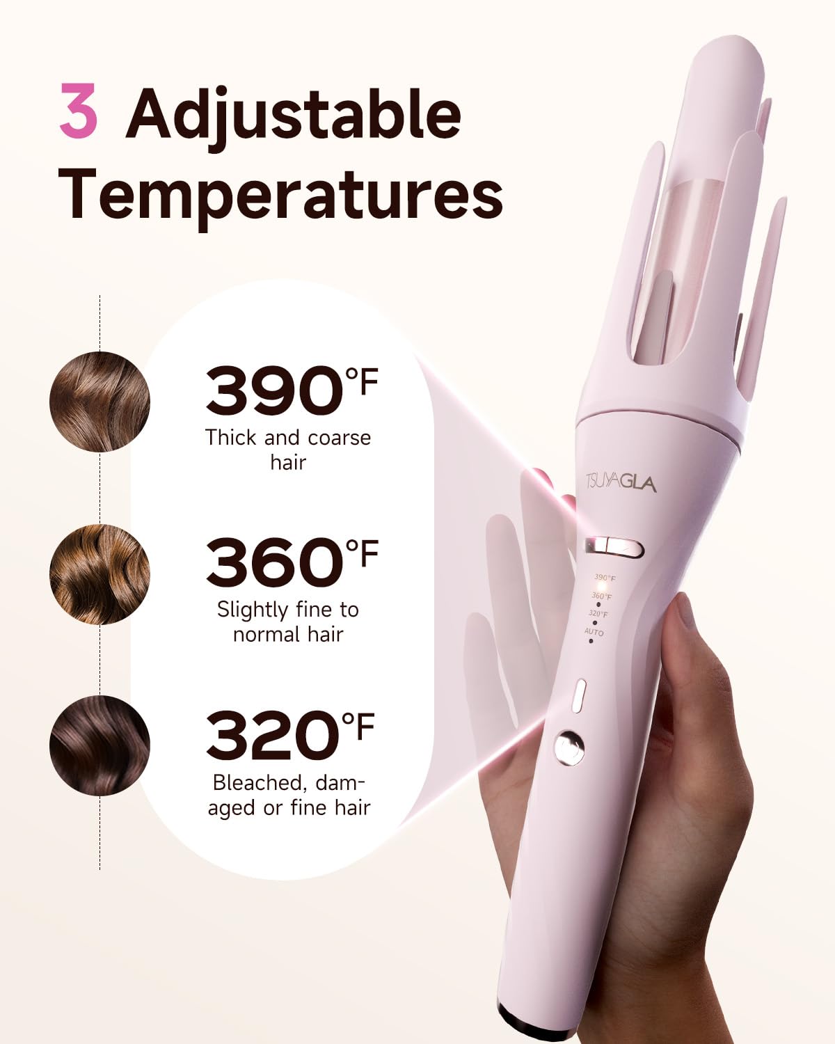 Pink Multi-Function Hair Styling Tool Set