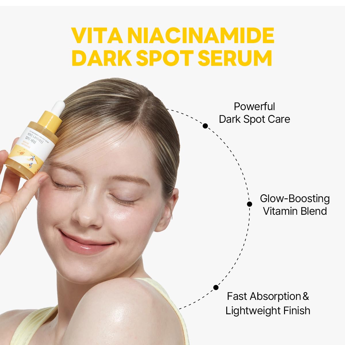 ROUND LAB Vita Niacinamide Dark Spot Serum with Vitamin C, 1.01 Fl Oz