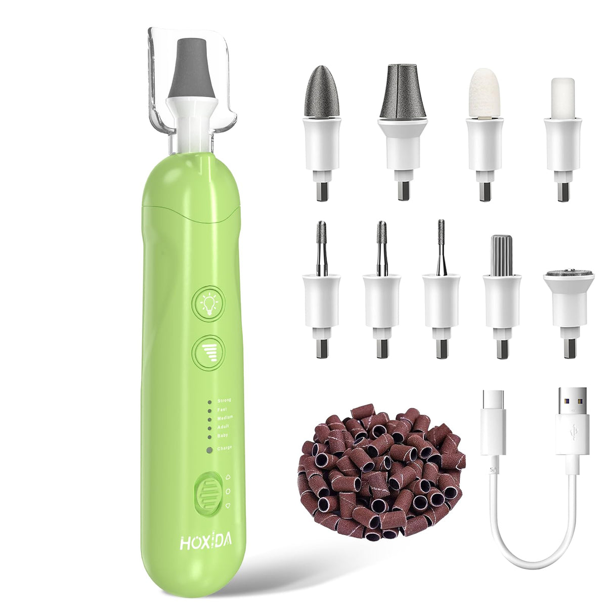 Hoxida Rechargeable Electric Nail Drill Kit for Manicure and Pedicure