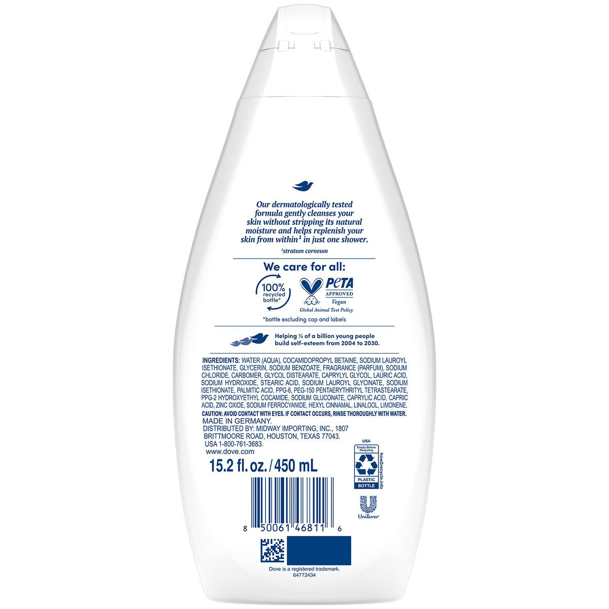 Dove Hydrate Moisturizing Body Wash