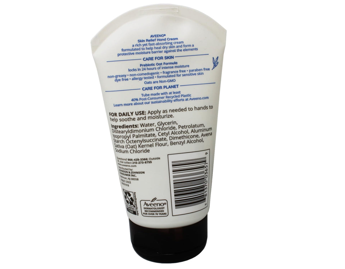 AVEENO Active Naturals Intense Relief Hand Cream 3.5 oz, Pack of 3