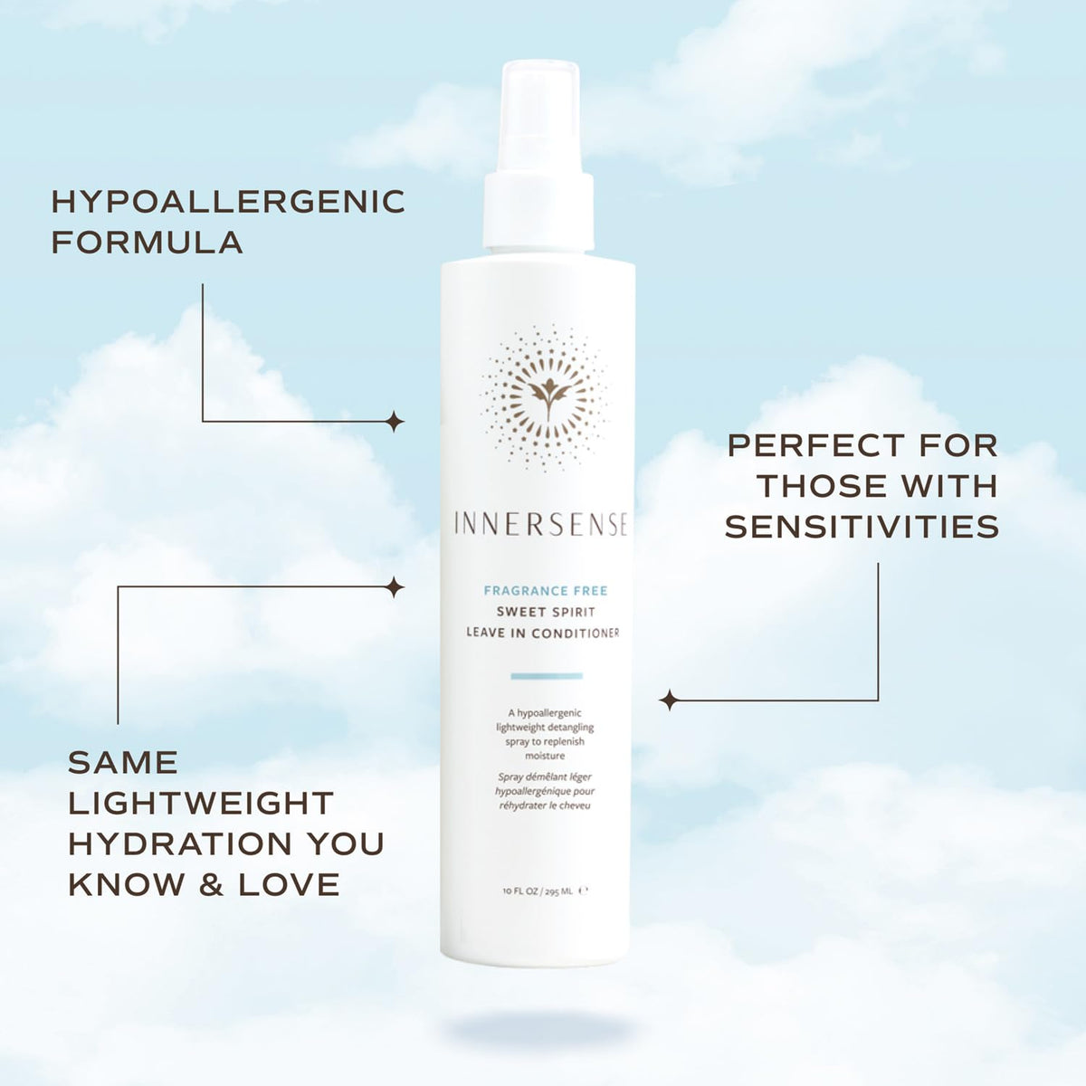Innersense Organic Beauty Fragrance-Free Sweet Spirit Leave-In Conditioner