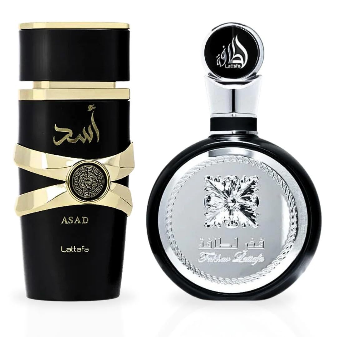 Lattafa Asad & Fakhar for Men Eau de Parfum Fragrance Set