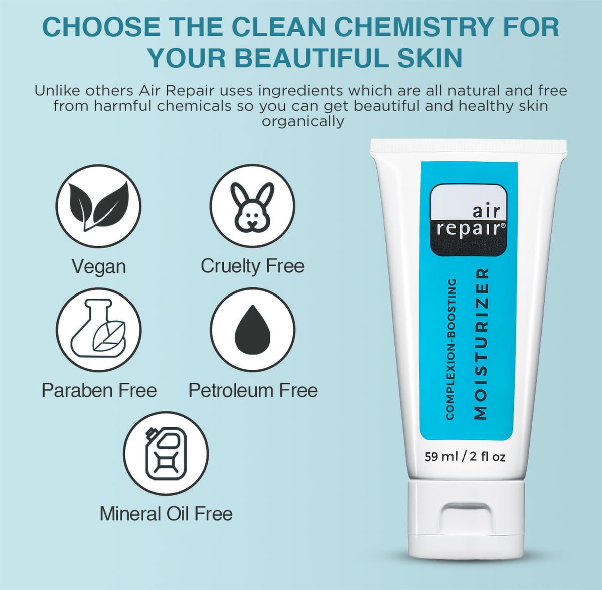 Air Repair Moisturizer with Hyaluronic Acid & Ceramide for Dry Skin