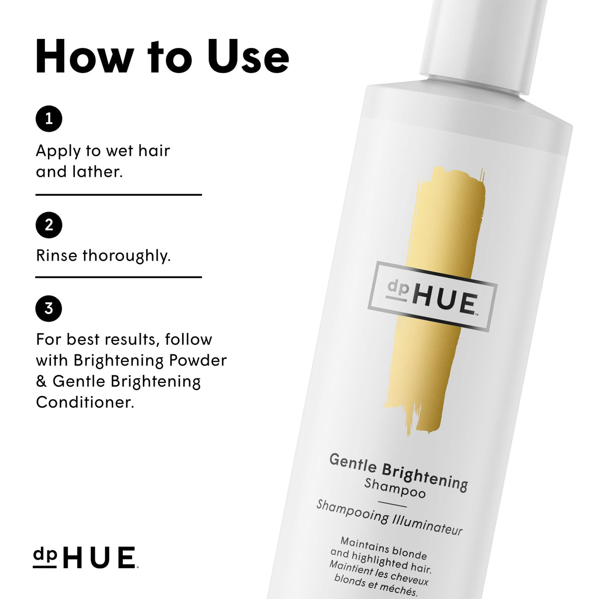 dpHUE Gentle Brightening Shampoo for Blonde Hair, 8.5 oz