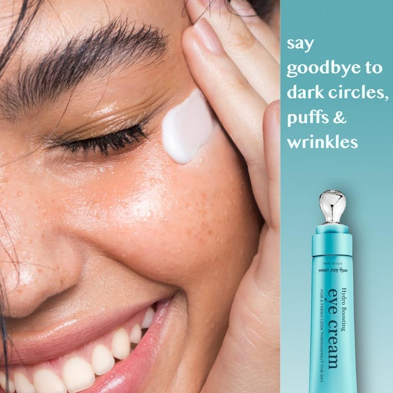 Spring Sisters Under Eye Cream with Caffeine, Niacinamide and Zinc Roller