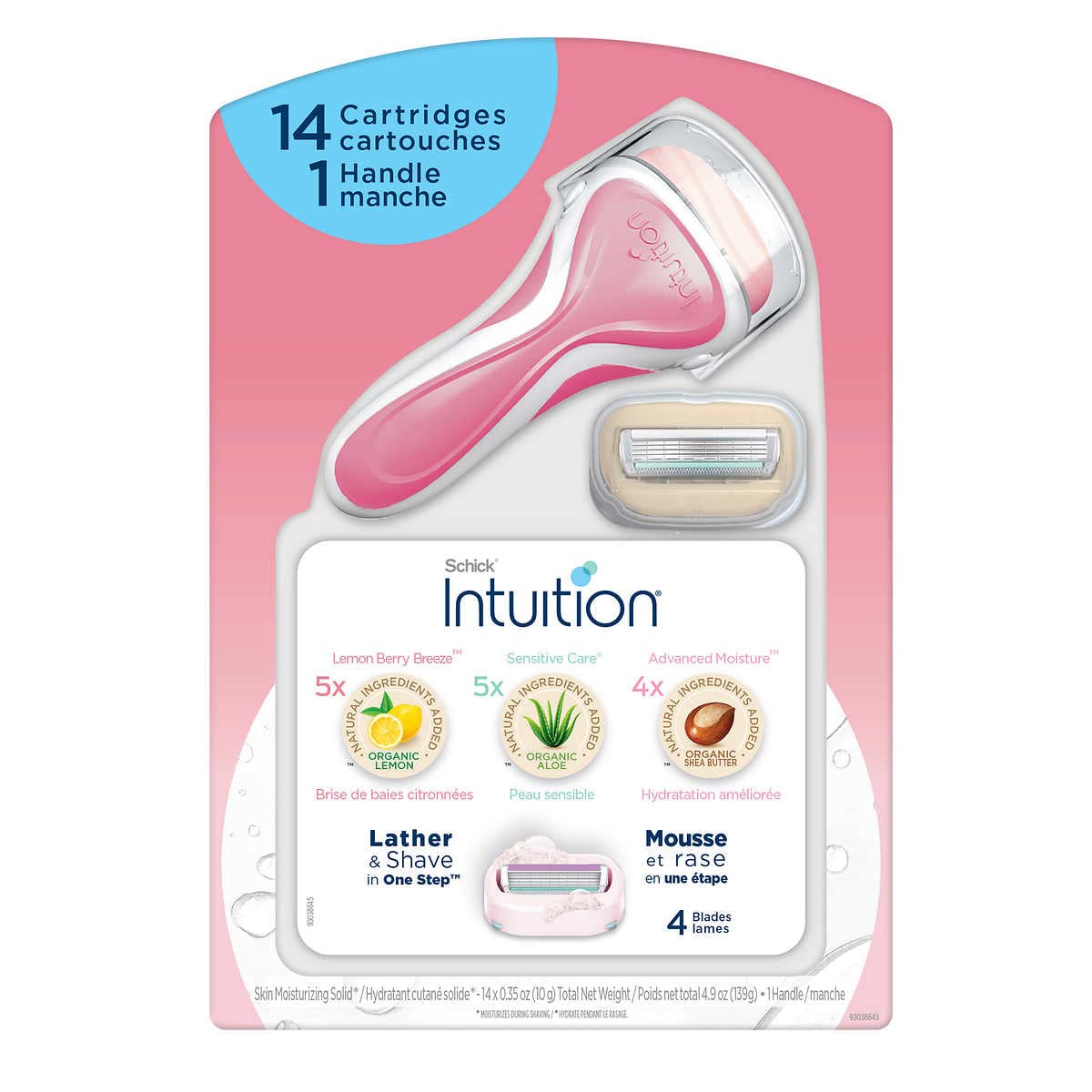 Women's Razor Variety Pack with Handle, 14 Refill Cartridges