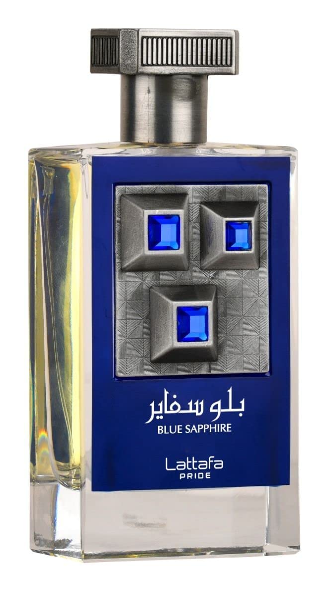Lattafa Blue Sapphire Eau De Parfum Spray for Unisex, 3.4 Fl Oz