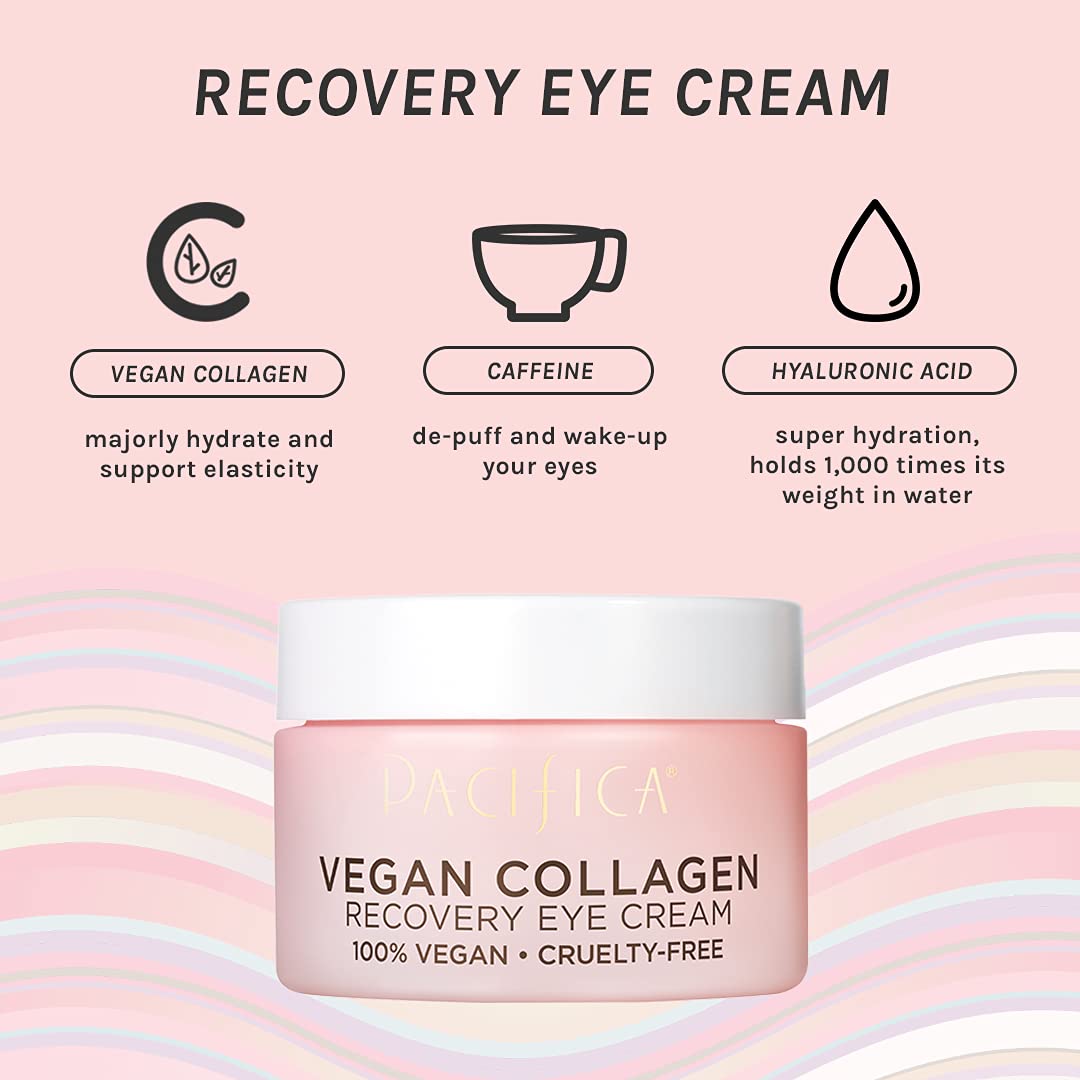 Pacifica Vegan Collagen Overnight Face & Eye Cream Set