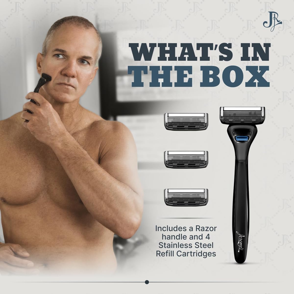 Jeremy's Razors Men's 5-Blade Razor Starter Kit