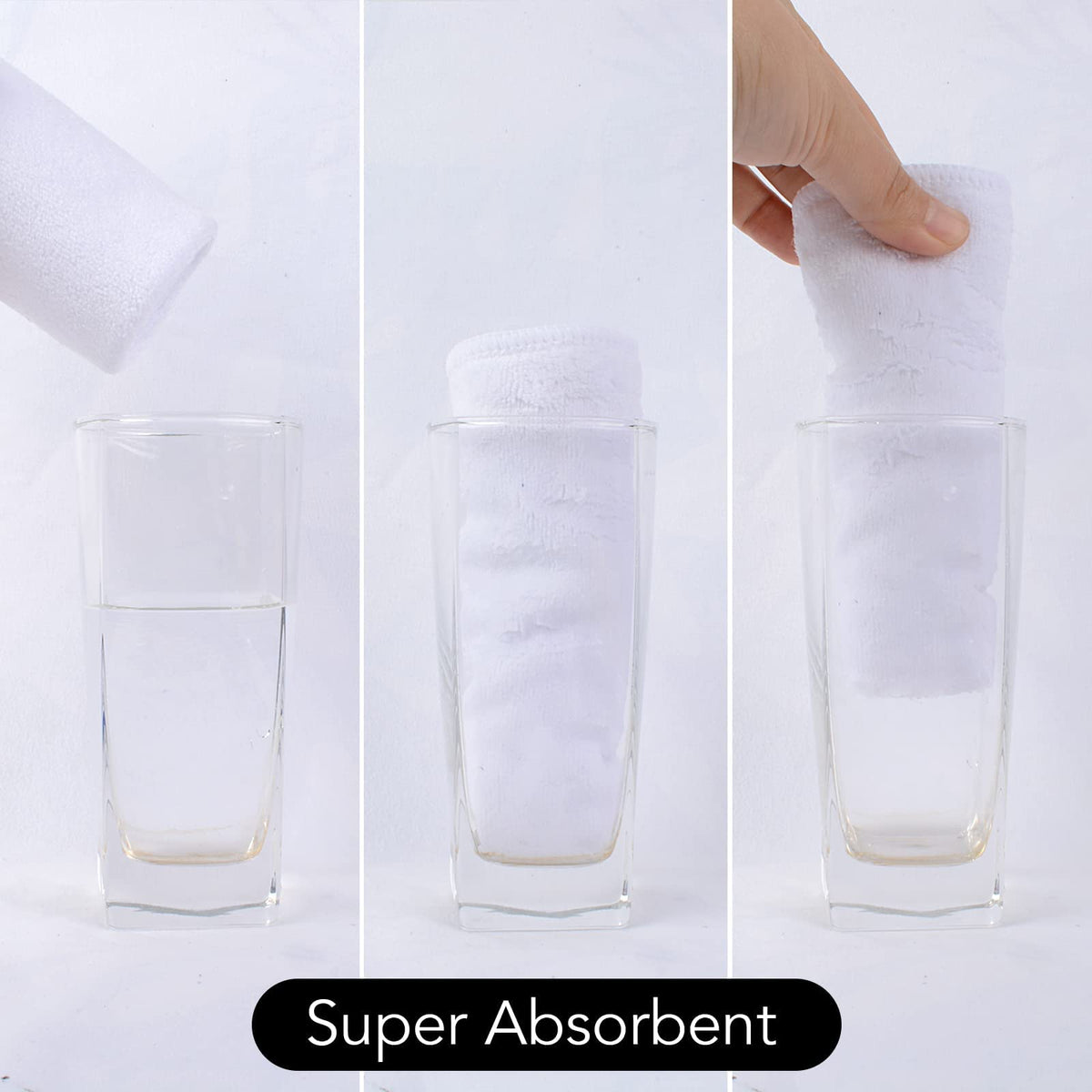 SINLAND Microfiber Facial Cloths and Washcloths
