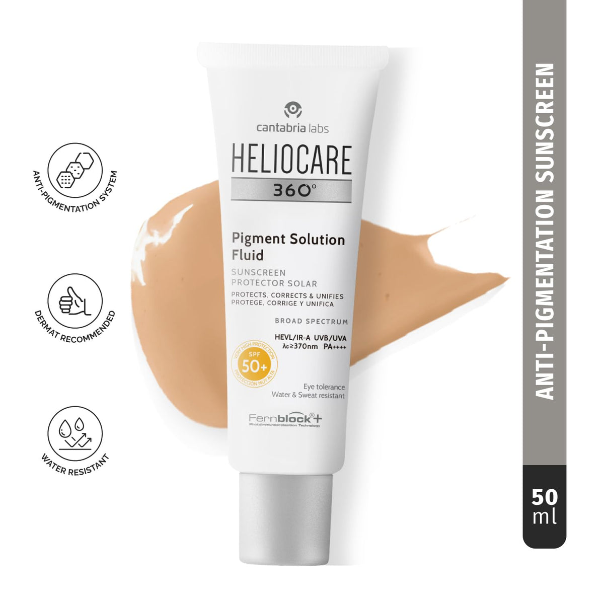 Heliocare 360 Pigment Solution Fluid SPF50, 50ml