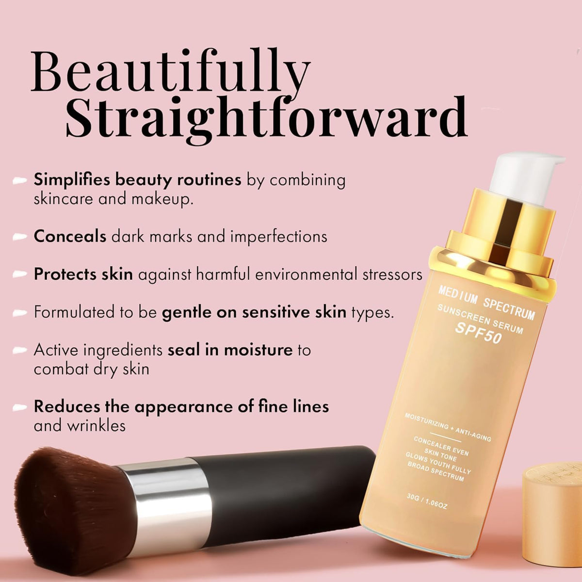 4-in-1 Magic Foundation with SPF 50, Hydrating Concealer Lotion