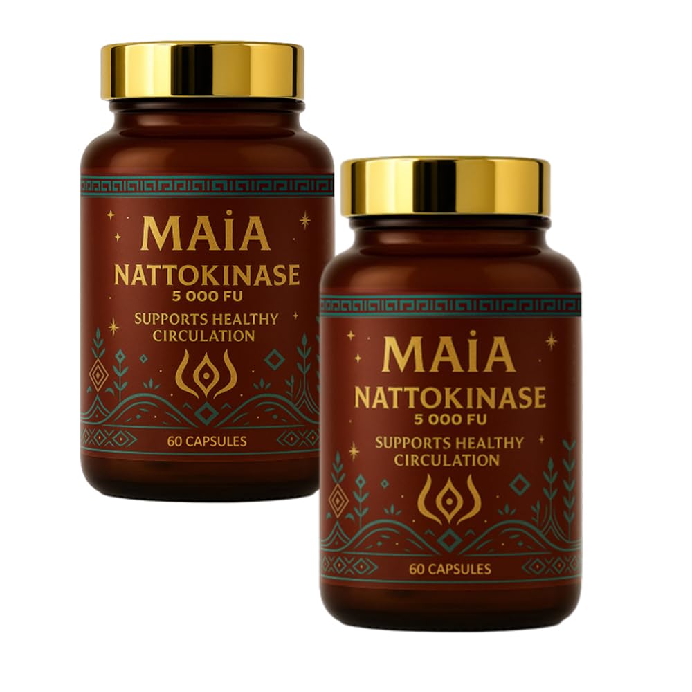Maia Nattokinase Supplement 5000 FU with Vegetarian Capsules