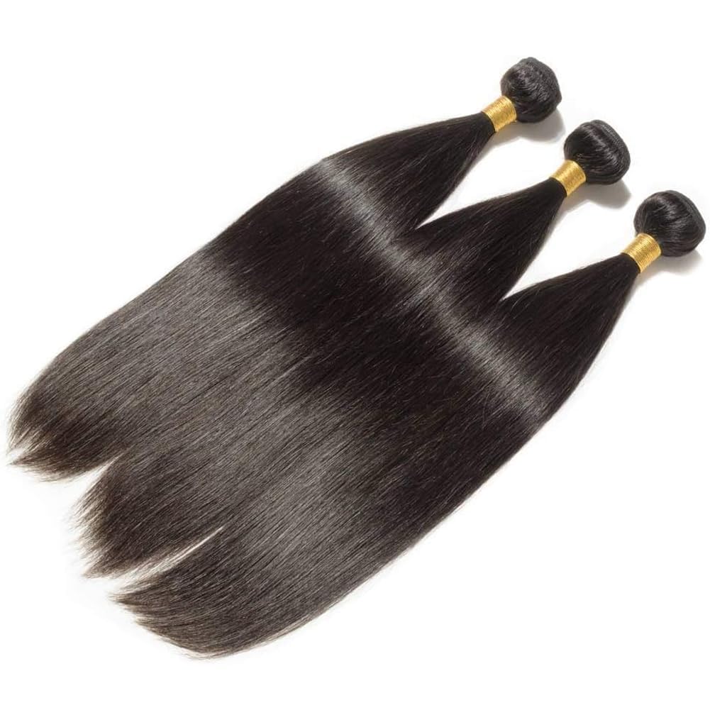 100% Unprocessed Virgin Human Hair Extensions, Natural Black