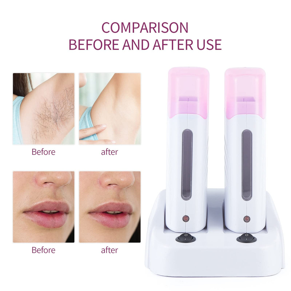 110V Double Roll-On Wax Warmer for Hair Removal