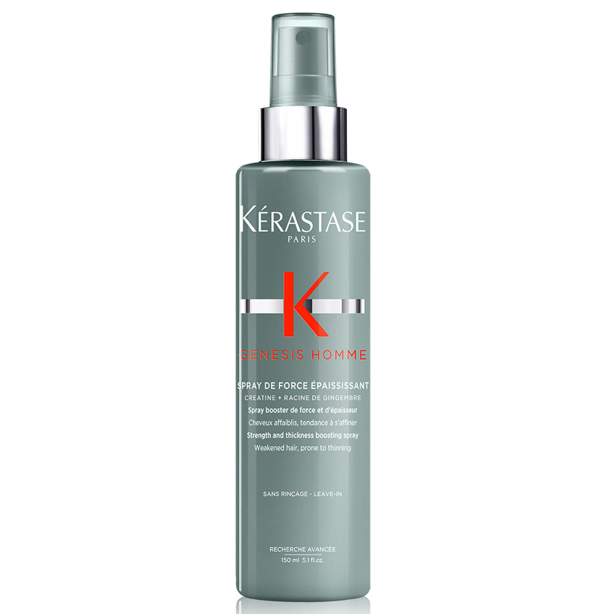 Kerastase Genesis Homme Thickening Hair Spray for Men, 5.1 Fl Oz