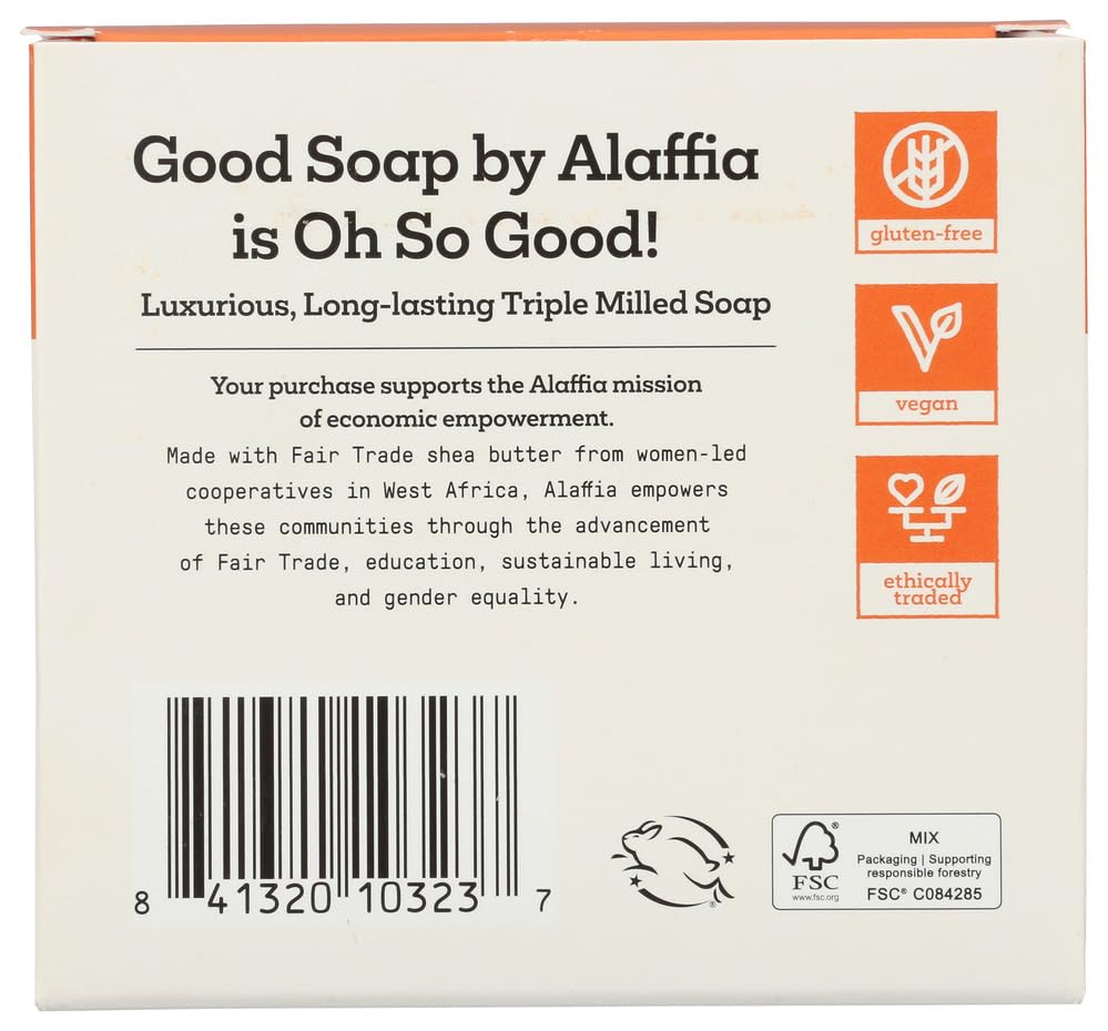 Alaffia Good Soap Fragrance-Free Value Pack, 4 Count
