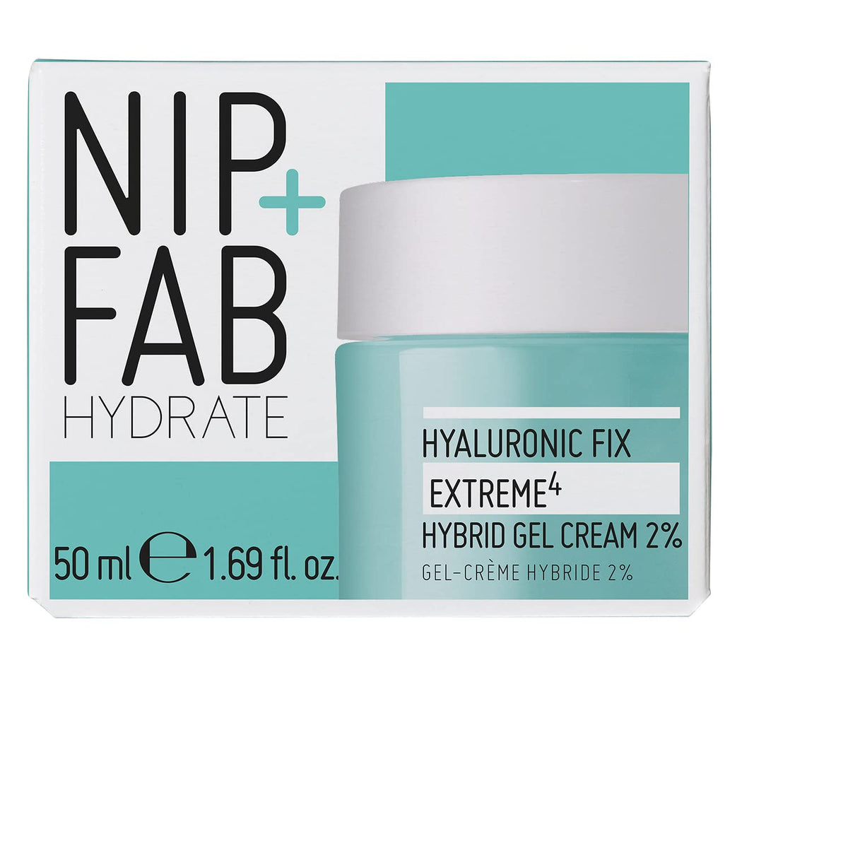 Nip + Fab 2% Hyaluronic Acid Gel Cream Face Moisturizer 50ml