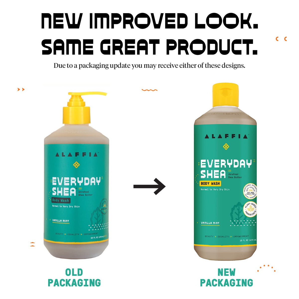 Alaffia EveryDay Shea Body Wash, Moisturizing Skin Cleanser