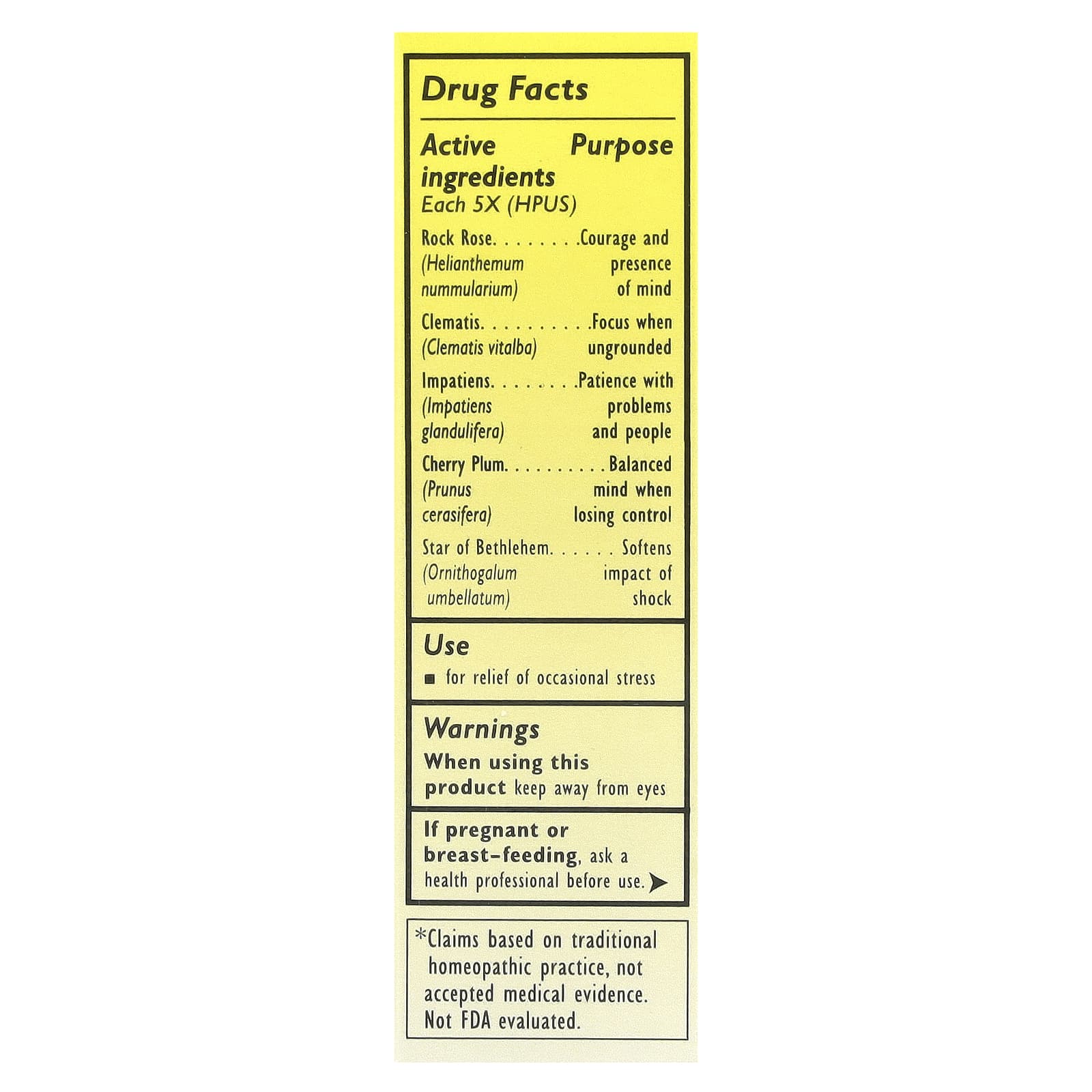 Bach, Original Flower Remedies, Rescue Remedy®, Natural Stress Relief, 0.7 fl oz (20 ml)