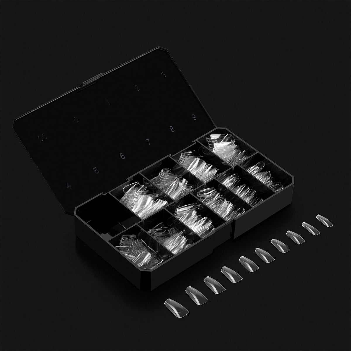 Apres Nail Gel-X Sculpted Coffin Medium Tips, 500 Count