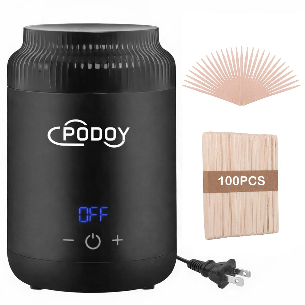 Podoy Mini Wax Warmer for Facial Hair Removal with Digital Display