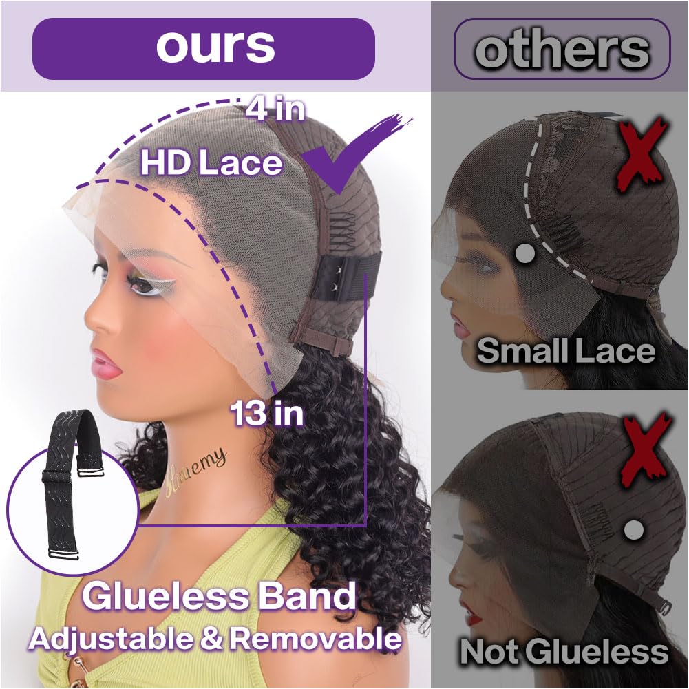 Deep Wave Human Hair Lace Front Wig