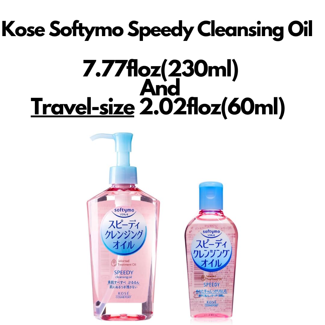 Kose Softymo Speedy Cleansing Oil Pump and Travel Size
