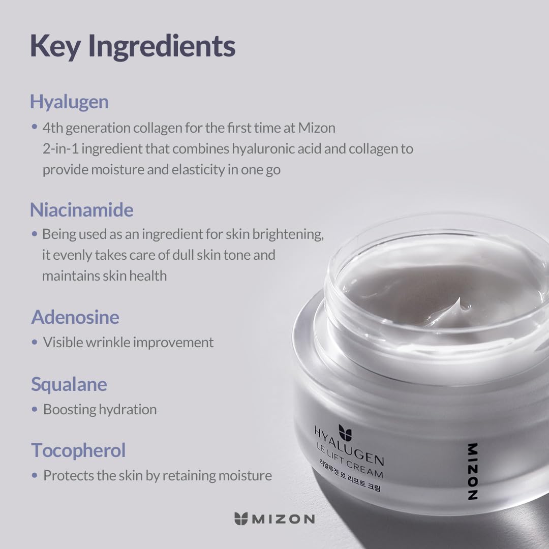 MIZON Hyalugen Le Lift Face Cream, 1.69 oz