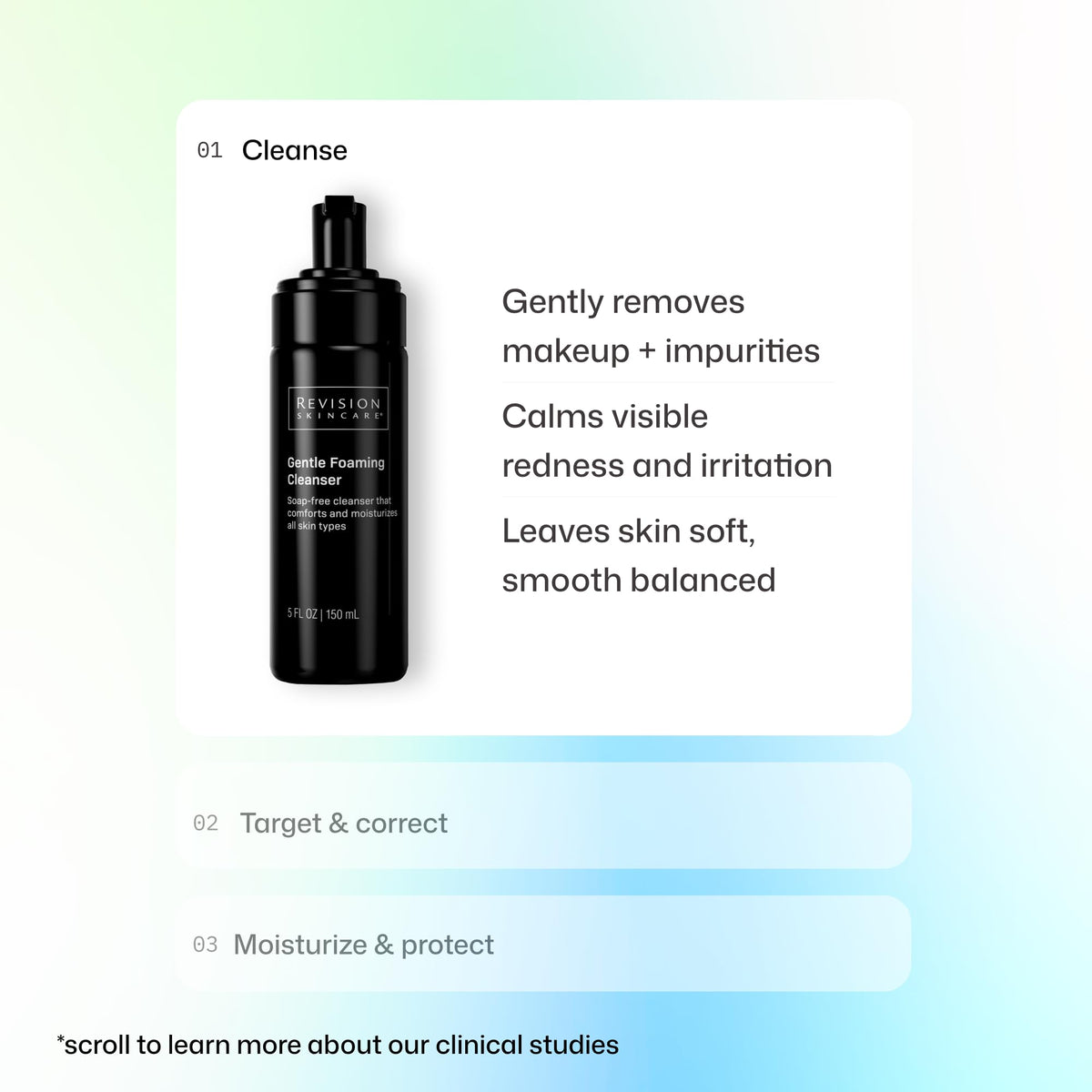 Revision Skincare Gentle Foaming Face Wash for Sensitive Skin