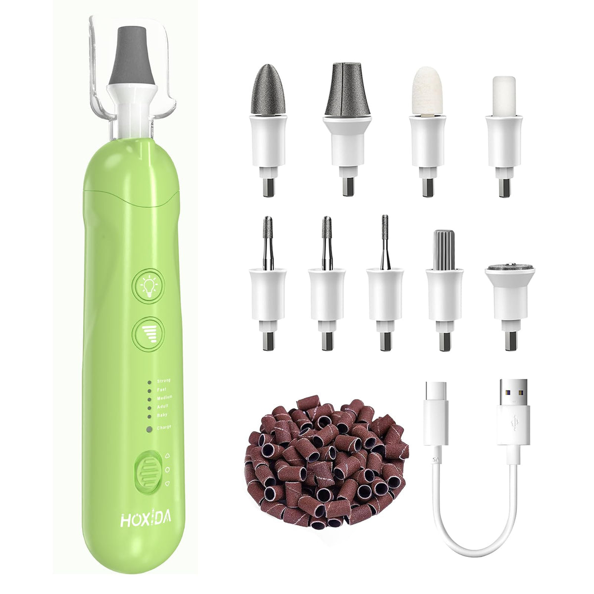 Hoxida Cordless Electric Nail Grinder Manicure Pedicure Kit