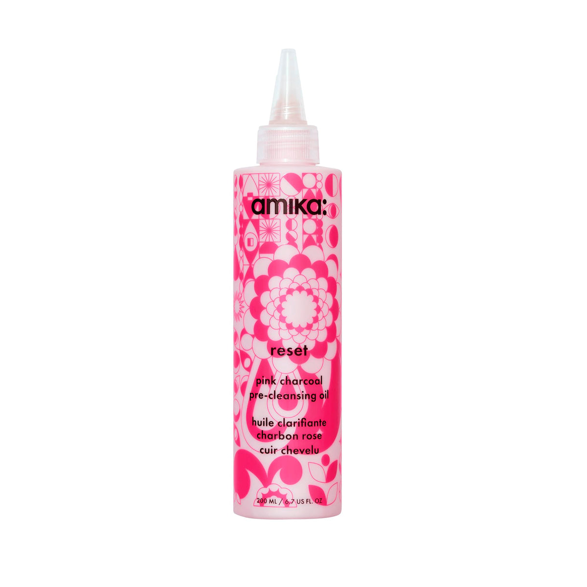Amika Reset Pink Charcoal Scalp Cleansing Oil Unisex 6.7 oz