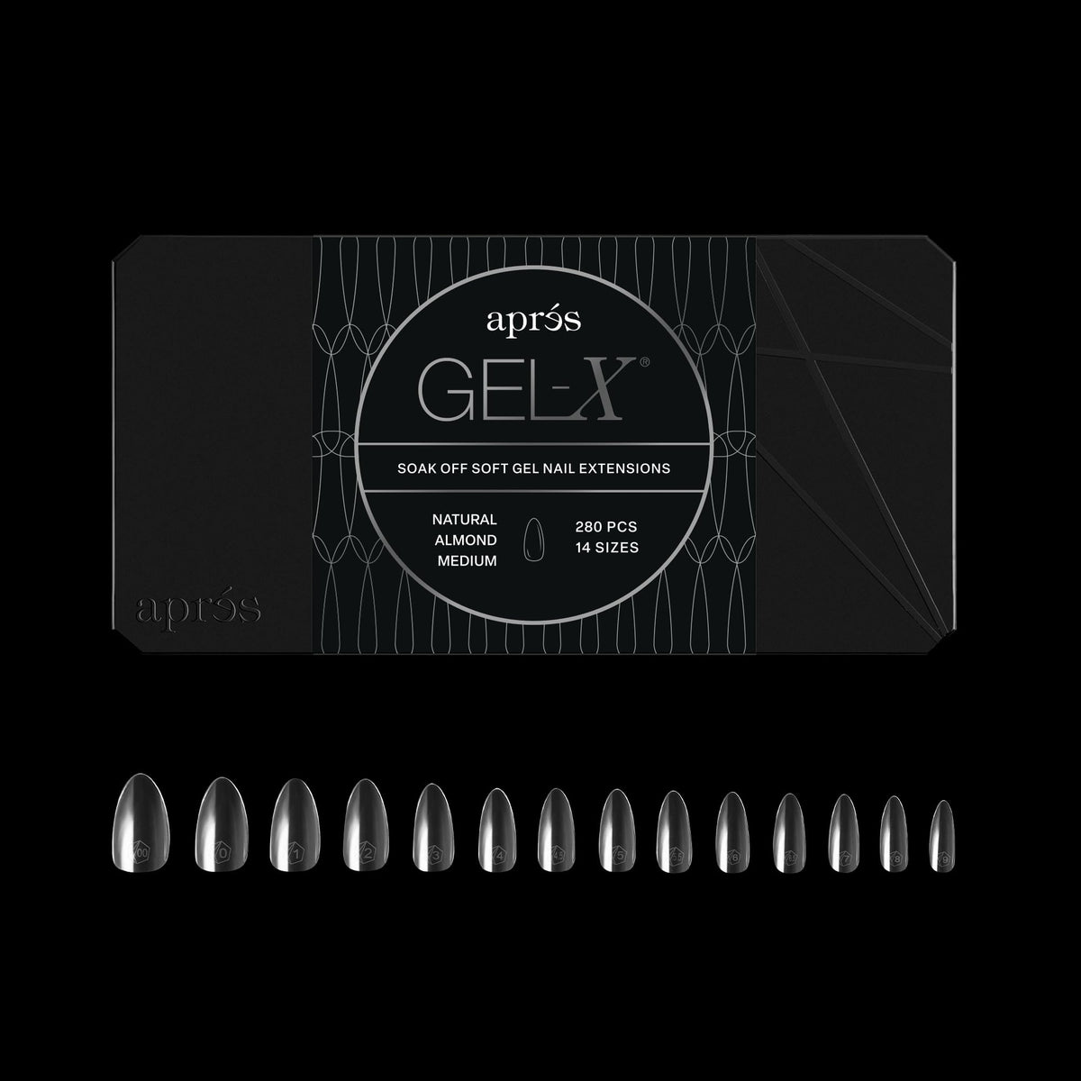Aprés Gel-X Almond Soft Gel Nail Tips, 280 Count