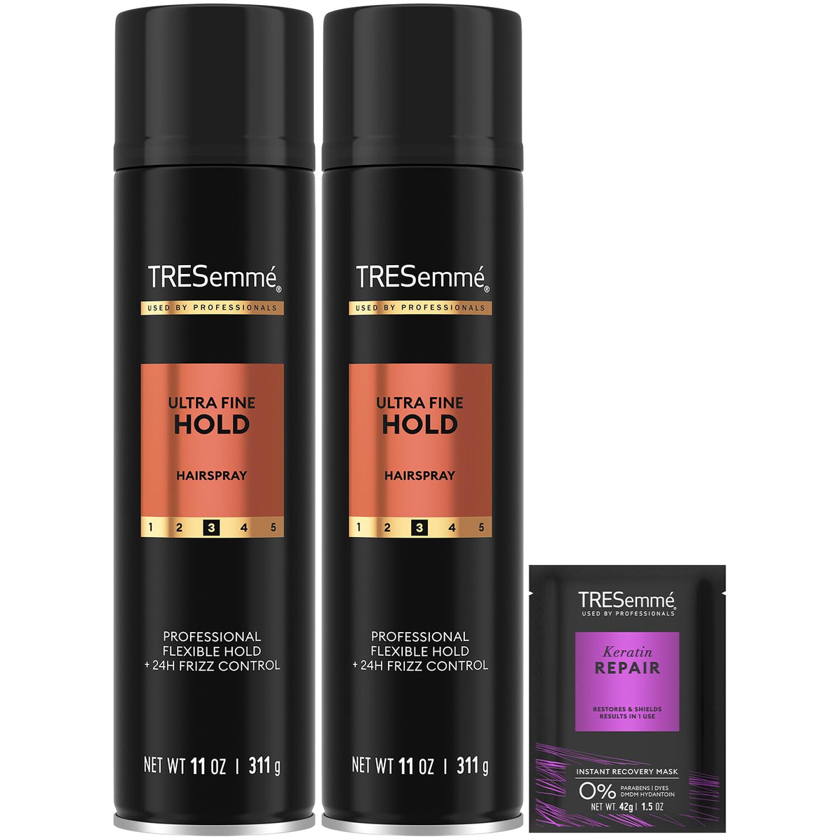 TRESemmé Ultra Fine Hold Hairspray 2-Pack with Travel Size