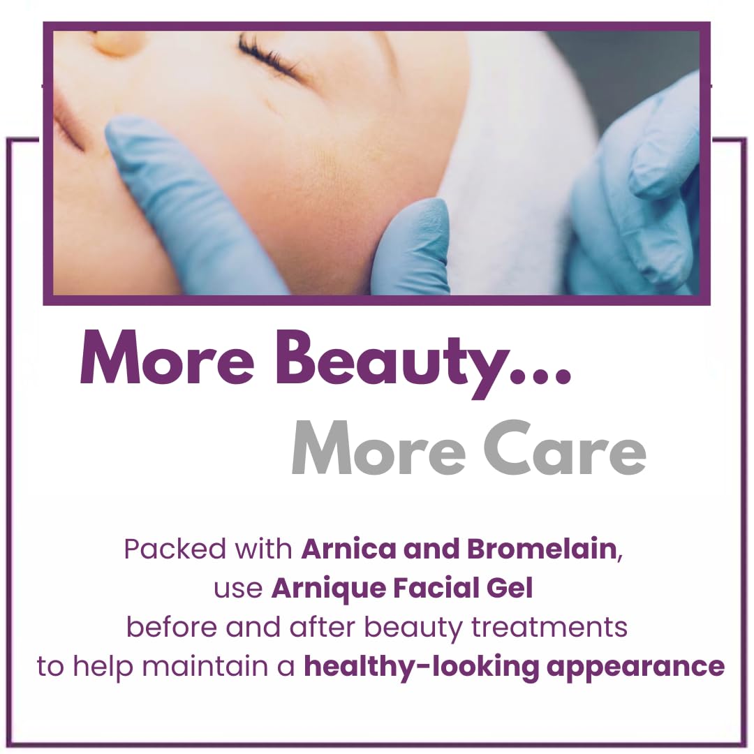 Arnique Arnica Facial Gel with Bromelain, Aloe Vera & Hyaluronic Acid